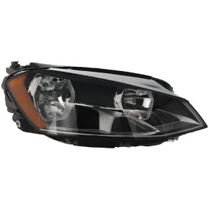 Headlight Assembly for Volkswagen Golf/GTI Hatchback/Wagon 2015-2017, Right (Passenger) Side, Halogen, From 6-30-14, Replacement