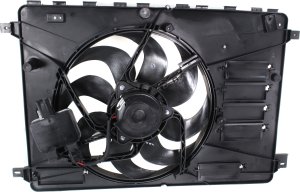 Radiator Fan Assembly for Volvo S60 (2011-2018), XC70 (2008-2016), Single Fan, 2.0L/2.5L/3.0L/3.2L with Control Module, Replacement
