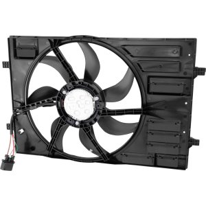 Radiator Fan Assembly for Volkswagen GTI 2015-2021, Golf 2015-2018, Audi A3 2015-2020, Replacement
