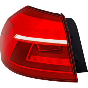 Tail Light Assembly for Volkswagen Passat 2016-2017, Outer Left (Driver), Halogen, Replacement