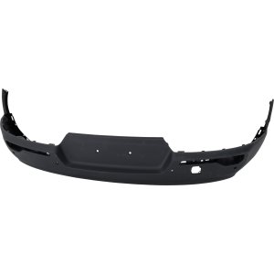 Rear Bumper Cover for Volvo XC40 (2019-2021), Textured Finish, with Parking Aid Sensor Hole, without Parallel Park Assist Sensor Hole, Replacement