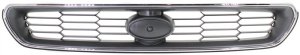 Grille for 2003-2004 LEGACY, ABS Plastic Chrome Shell with Painted Silver-Black Insert, Excluding Outback Model, Replacement