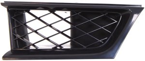 Black Shell and Insert Grille for 2006-2007 Subaru Impreza, Left (Driver) Side, Compatible with Sedan/Wagon, Replacement