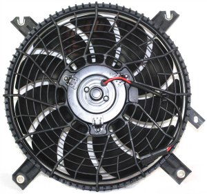 A/C Fan Shroud Assembly for Suzuki Grand Vitara 1999-2005, Round Plug Type, Replacement