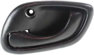 Textured Black Front Interior Door Handle for Suzuki Esteem 1995-2002 and XL-7 2002-2006, Left (Driver), =Rear, Replacement