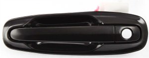 Front Exterior Door Handle Assembly for 2006-2008 Suzuki Forenza/Reno, Left (Driver), Smooth Black, Replacement