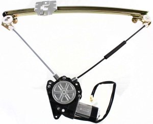 Front Window Regulator with Power Motor for Suzuki Sidekick 1989-1998, Right (Passenger), 2-Door, Replacement