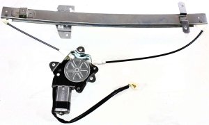 Front Window Regulator with Power Motor for Suzuki Sidekick 1991-1998, Left (Driver), 4-Door, Replacement