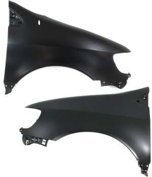 Front Fender Pair/Set for 1998-2003 Toyota Sienna, Right (Passenger) and Left (Driver), Primed (Ready to Paint) Replacement