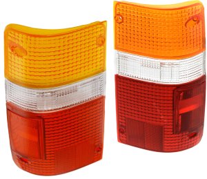 Tail Light Lens Pair/Set for 1989-1995 Toyota Pickup, Right (Passenger) and Left (Driver) Replacement