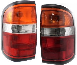 Tail Light Assembly Pair/Set for Nissan Pathfinder 1996-1999, Right (Passenger) and Left (Driver), Up to December 1998 Replacement
