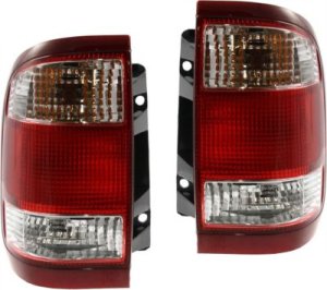 Tail Light Assembly Pair/Set for Nissan Pathfinder 1999-2004, Right (Passenger) and Left (Driver), Replacement