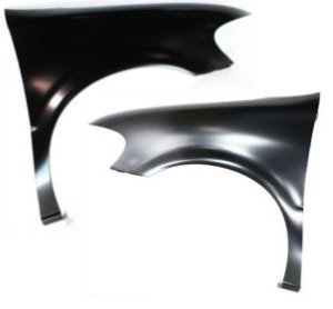 Front Fender Pair/Set for Chevrolet Venture 1997-2005, Right (Passenger) and Left (Driver), Primed (Ready to Paint) Replacement