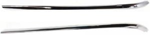 Rear Bumper Molding Pair/Set for 1998-2002 Town Car, Right (Passenger) and Left (Driver), Outer, Chrome Replacement