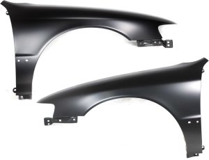 Front Fender Pair/Set for Honda Accord 1994-1997, 4 Cyl., Right (Passenger) and Left (Driver), Primed (Ready to Paint) Replacement