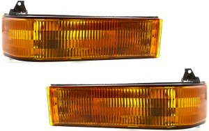 Signal Light Pair/Set for Ford Ranger 1989-1992, Explorer 1991-1994, Pair/Set of 2 Right (Passenger) and Left (Driver), Lens and Housing Below Headlight, Replacement Set