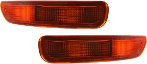 Signal Light Assembly Pair/Set for 1993-1997 Toyota Corolla, Includes Right (Passenger) and Left (Driver) Replacement Lights