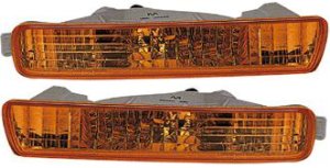 Signal Light Assembly Pair/Set for 1994-1995 Honda Accord, Includes Right (Passenger) and Left (Driver) Sides, Replacement
