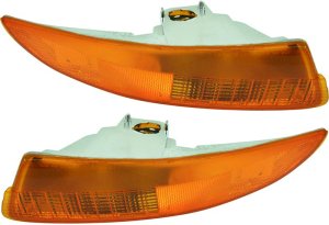 Park Light Pair/Set for Chevrolet Camaro 1993-2002, Right (Passenger) and Left (Driver) with Lens and Housing, Replacement