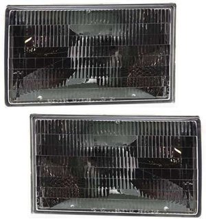 Headlight Assembly for Lincoln Town Car 1990-1994, Halogen, Right (Passenger) and Left (Driver) Pair/Set, Replacement
