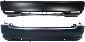 Front and Rear Bumper Cover Set for LEXUS RX300 1999-2003, Set of 2, Primed (Ready to Paint), with Side Light Hole, Replacement