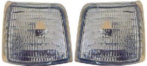 Corner Light Pair/Set for Ford F-Series 1992-1997, Right (Passenger) and Left (Driver) Side, Next to Headlight, Replacement - Fits F-150, F-250, F-350.