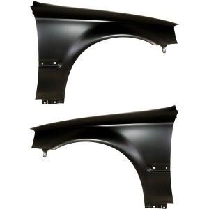 Front Fender Pair/Set for 1999-2000 Honda Civic, Right (Passenger) and Left (Driver), Primed (Ready to Paint) Replacement