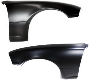 Front Fender Pair/Set for 1990-1997 Mazda Miata with Right (Passenger) and Left (Driver) Sides, Primed (Ready to Paint), HSLA, Replacement