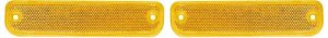 Front Side Marker Light Pair/Set for Chevrolet C/K Series Pickup 1973-1980, Right (Passenger) and Left (Driver), with Chrome Trim Replacement - Includes C10, C20, C30, K10, K20, K30