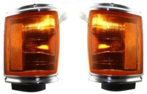 Corner Light Assembly for 1987-1988 Toyota Pickup, Right (Passenger) & Left (Driver) Side, Pair/Set of 2, Replacement