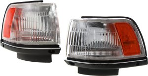 Corner Light for Toyota Camry 1987-1991, Pair/Set of 2, Right (Passenger) and Left (Driver) Assembly Replacement Pair/Set