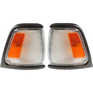 Corner Light Assembly for Toyota Pickup 1989-1991, Right (Passenger) and Left (Driver), Pair/Set of 2, Replacement