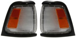 Corner Light Assembly for Toyota Pickup 1989-1991, Right (Passenger) and Left (Driver), Pair/Set of 2, Replacement