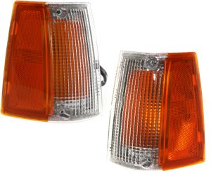 Corner Light Assembly for 1986-1993 Mazda Pickup, Right (Passenger) and Left (Driver) Included, Side Marker Beside the Headlight, Replacement Pair/Set