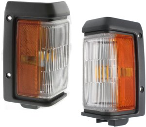 Corner Light Assembly Pair/Set for Nissan Pathfinder 1988-1995, Right (Passenger) and Left (Driver) Included, Park Light Replacement