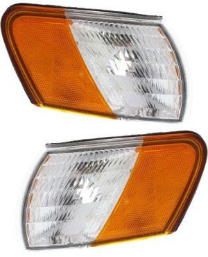 Corner Light Pair/Set for Ford Taurus 1992-1995, Lens and Housing, Right (Passenger) and Left (Driver), Pair/Set of 2, Replacement