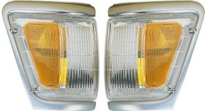 Corner Light for TOYOTA PICKUP 1992-1995, Right (Passenger) and Left (Driver), Pair/Set of 2, Replacement Assembly Set