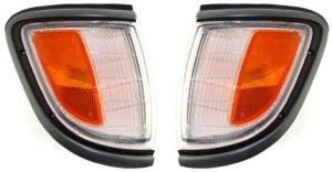 Corner Light Assembly for Toyota Tacoma 1995-1996, Pair/Set of 2, Right (Passenger) and Left (Driver), Replacement