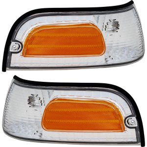 Corner Light for Ford Crown Victoria 1998-2011, Right (Passenger) and Left (Driver), Pair/Set of 2, Lens and Housing Replacement