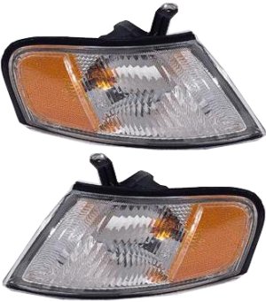 Corner Light Assembly for Nissan Altima 1998-1999, Right (Passenger) and Left (Driver), Pair/Set of 2, Replacement