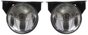 Front Fog Light Assembly for Pontiac Grand AM 1992-1998, Right (Passenger) and Left (Driver), with Mounting Bracket, Coupe/Sedan, Replacement Set