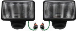 Front Fog Light Assembly Pair/Set for Jeep Cherokee 1987-1996, Right (Passenger) and Left (Driver), Replacement