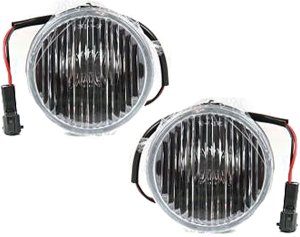 Front Fog Light Assembly for Ford Ranger (1993-1997) / F-150 (1999-2000), Right (Passenger) and Left (Driver), Replacement Set
