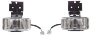Front Fog Light Assembly Pair/Set for 1997-1998 Jeep Grand Cherokee, Includes Right (Passenger) and Left (Driver) Lights, Replacement