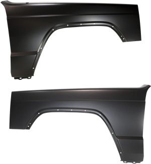Front Fender Pair/Set for 1997-2001 Jeep Cherokee, Right (Passenger) and Left (Driver), Primed (Ready to Paint) Replacement