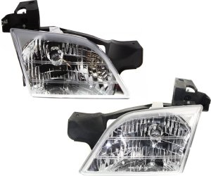 Headlight Assembly Pair/Set for Chevrolet Venture 1997-2005 Composite Halogen, Right (Passenger) and Left (Driver) Replacement