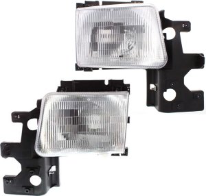 Headlight Assembly for Dodge Full Size Van, 1994-1997, Right (Passenger) and Left (Driver), Halogen, Replacement Pair/Set