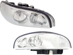 Headlight Assembly for Buick Park Avenue 1997-2005, Right (Passenger) and Left (Driver), Halogen, Replacement Pair/Set