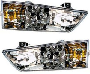 Headlight Assembly Pair/Set for 1998 Windstar, Halogen, Right (Passenger) and Left (Driver) Side, Ford Replacement