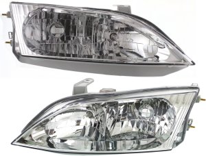 Headlight Assembly for Lexus ES300, 1997-2001, Right (Passenger) and Left (Driver) Halogen Light Set, Replacement